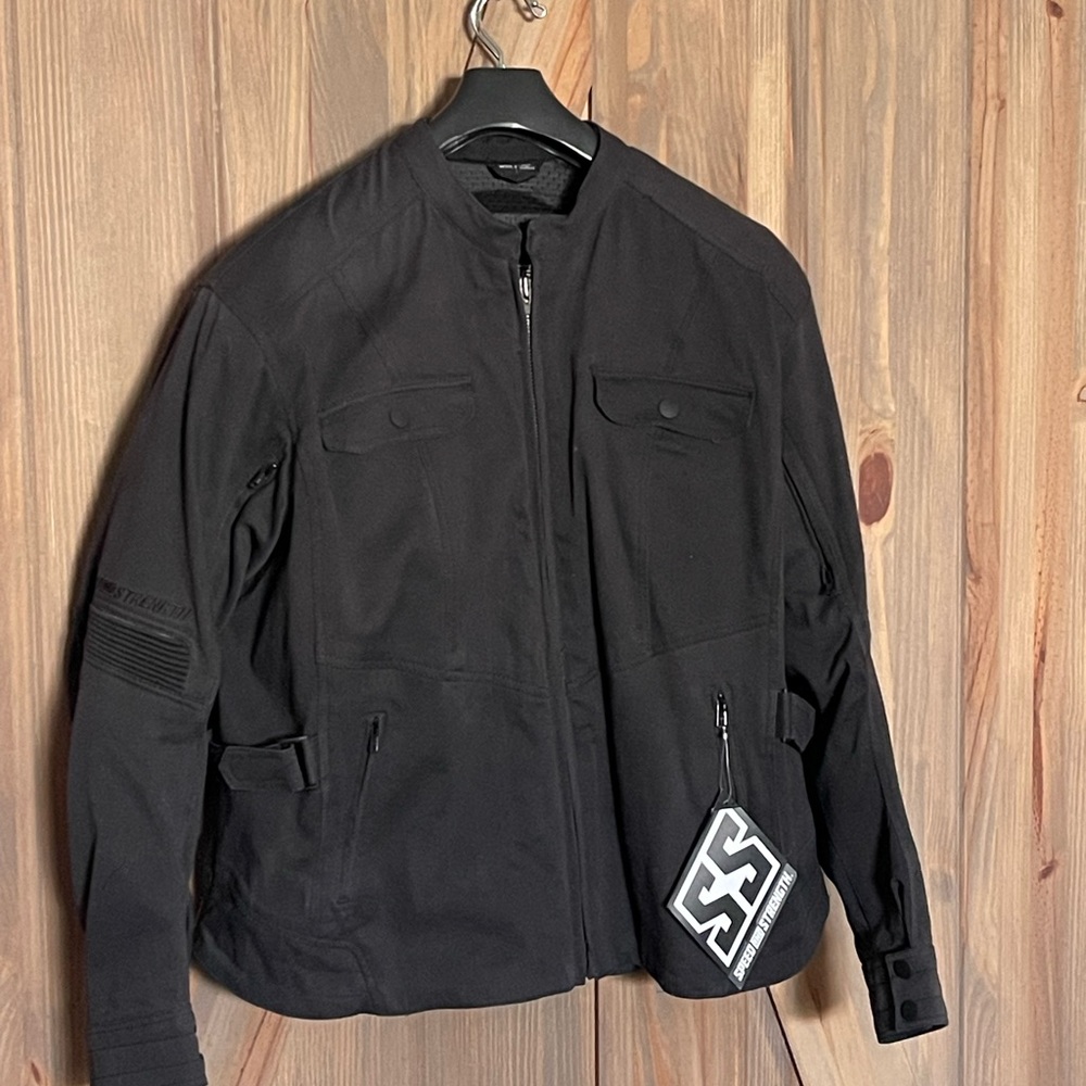 Ladies Black Motorcycle Jacket